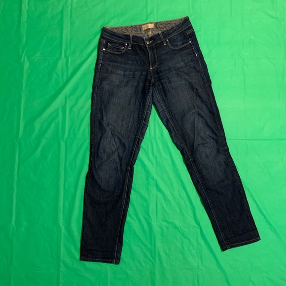 Paige Peg indigo skinny Jeans 27 waist  30 inseam - Picture 8 of 9